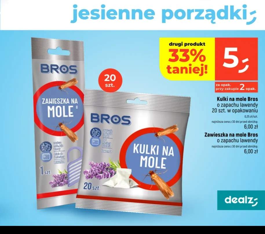 Kulki na mole Bros o zapachu lawendy +1 wariant