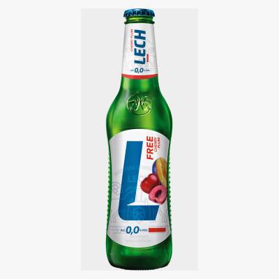 Piwo Lech Free wiśnia śliwka 330ml 0% but. bzzw.