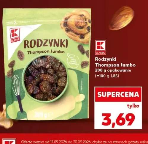 Rodzynki Thompson Jumbo K-Classic