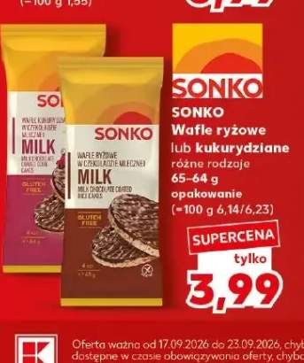 Wafle ryżowe Sonko +1 wariant