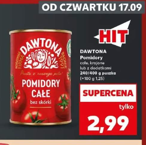 Pomidory krojone Dawtona +2 warianty