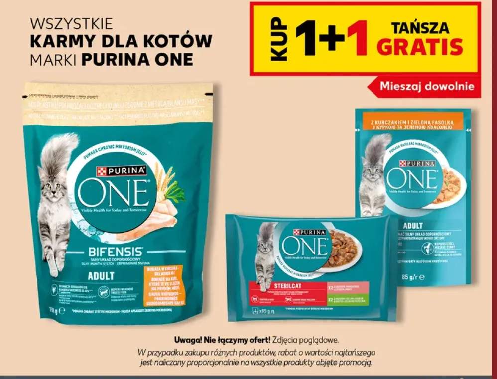 Karmy dla kotów marki Purina One +3 warianty
