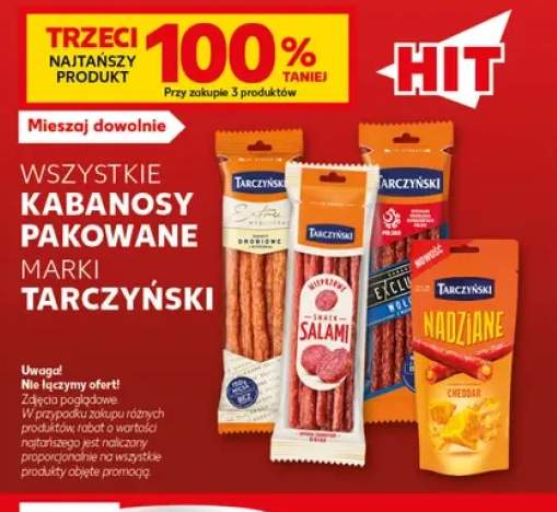 Kabanosy pakowane Tarczyński +4 warianty