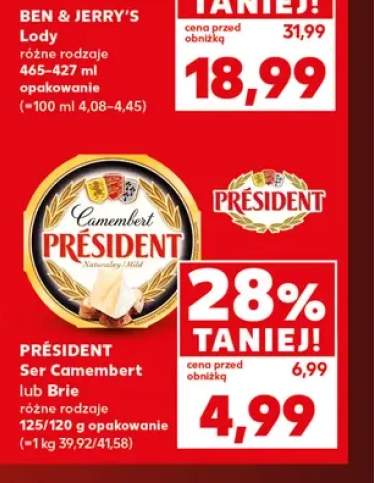 Ser camembert Président +1 wariant