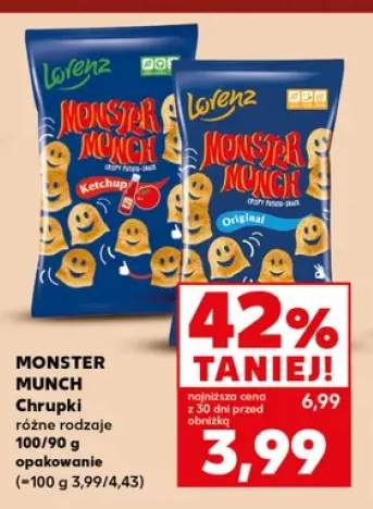 Chrupki Monster Munch ketchup Lorenz +1 wariant
