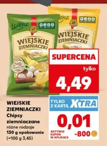 Chipsy ziemniaczane cebulka Wiejskie Ziemniaczki +1 wariant