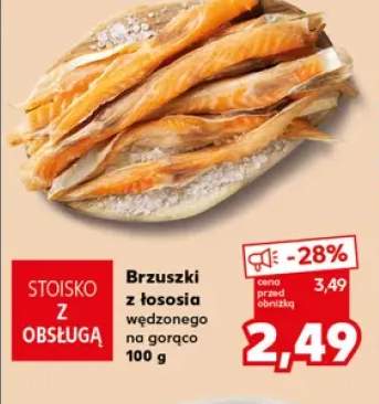 Brzuszki z łososia wędzonego na gorąco