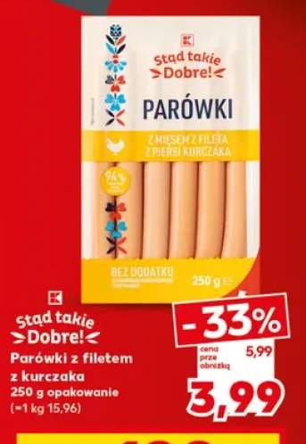 Parówki z filetem z kurczaka Stąd Takie Dobre!