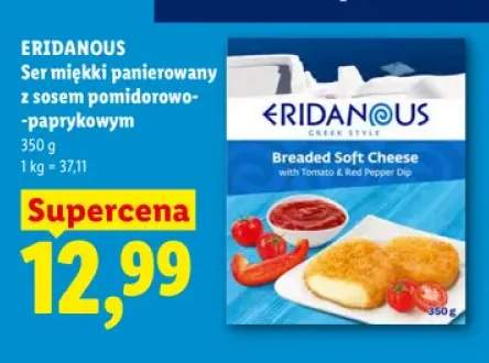 Ser miękki panierowany z sosem pomidorowo-paprykowym Eridanous