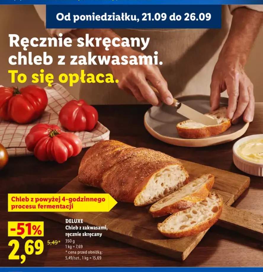 Chleb z zakwasami ręcznie skręcany Deluxe