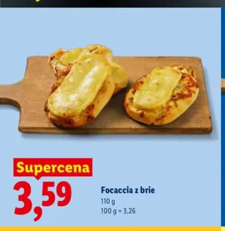 Focaccia z brie