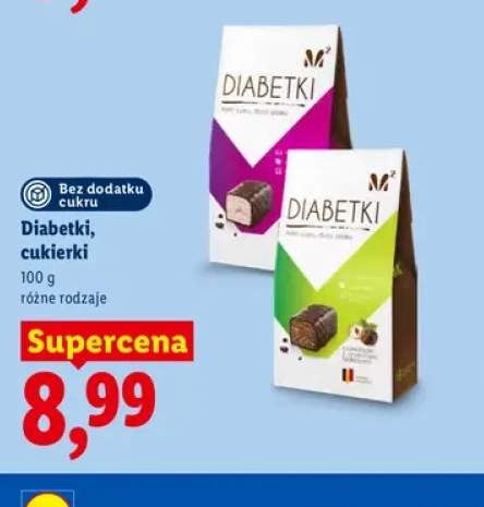 Cukierki z orzechami laskowymi Diabetki +1 wariant