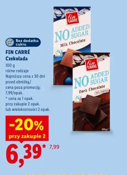 Czekolada mleczna Fin Carré +1 wariant