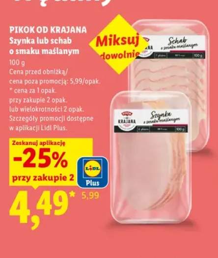 Szynka o smaku maślanym Pikok od Krajana +1 wariant