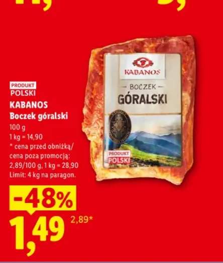 Boczek góralski Kabanos