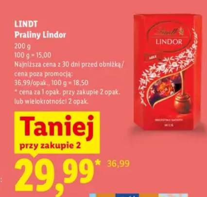 Praliny Lindor Lindt
