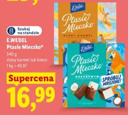 Ptasie Mleczko słony karmel E.Wedel +1 wariant