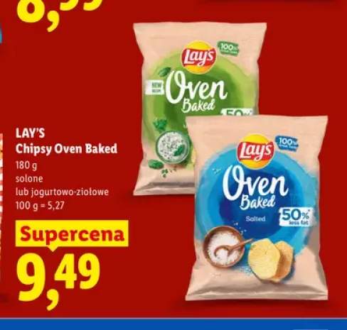 Chipsy Oven Baked jogurtowo-ziołowe Lay's +1 wariant