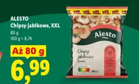 Chipsy jabłkowe XXL Alesto