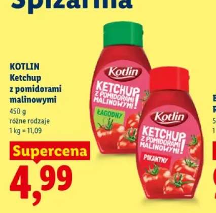 Ketchup z pomidorami malinowymi łagodny Kotlin +1 wariant