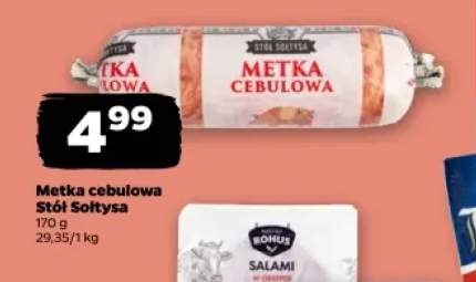 Metka cebulowa Stół Sołtysa