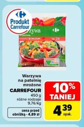Warzywa na patelnię mrożone Carrefour