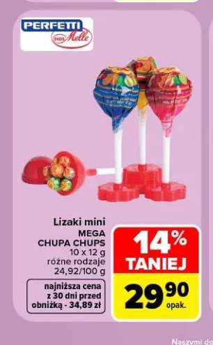 Lizaki mini Mega Chupa Chups 10-pak