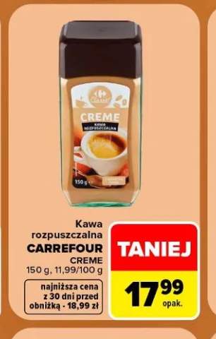 Kawa rozpuszczalna Carrefour Creme