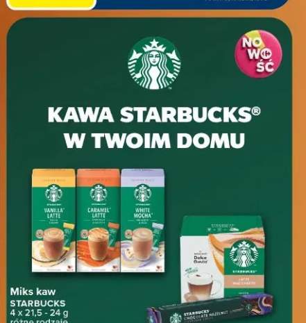 Kawa rozpuszczalna Miks kaw Starbucks Vanilla Latte +3 warianty