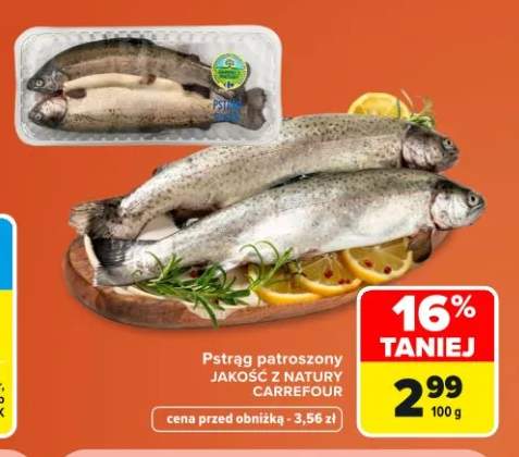 Pstrąg patroszony Jakość z Natury Carrefour