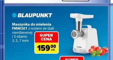 Maszynka do mielenia FMM301 z nożem ze stali nierdzewnej i 3 sitami Blaupunkt