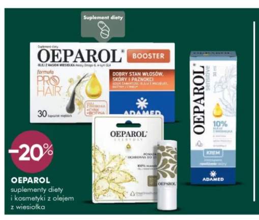 Suplementy diety i kosmetyki z olejem z wiesiołka Oeparol