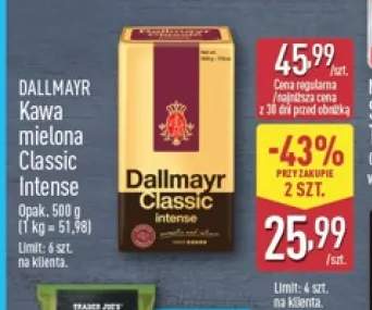 Kawa mielona Classic Intense Dallmayr