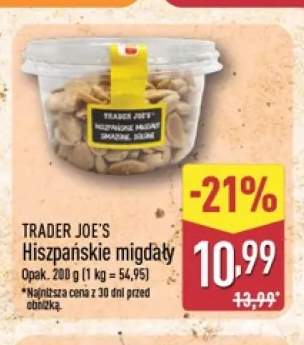 Hiszpańskie migdały Trader Joe's