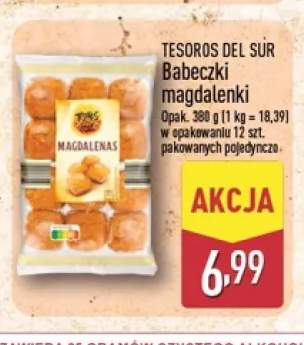 Babeczki magdalenki Tesoros del Sur