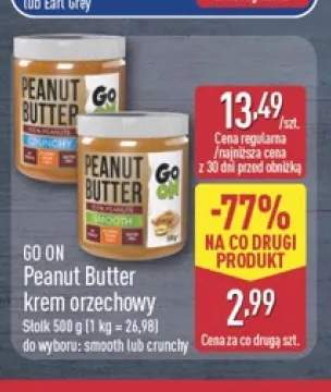 Peanut Butter krem orzechowy smooth Go On +1 wariant