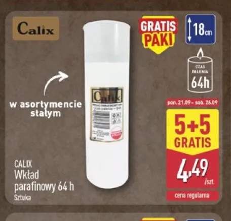 Wkład parafinowy 64 h Calix