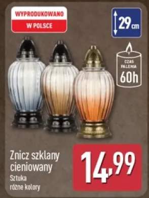 Znicz szklany cieniowany