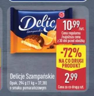 Delicje Szampańskie o smaku pomarańczowym