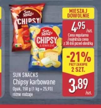 Chipsy karbowane Sun Snacks