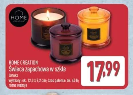 Świeca zapachowa w szkle Home Creation