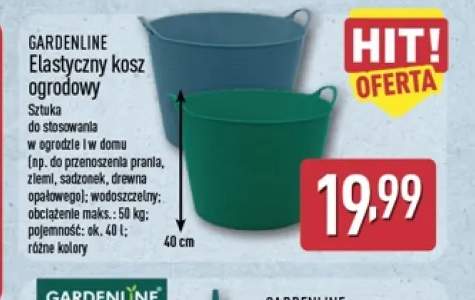 Elastyczny kosz ogrodowy 40 l Gardenline