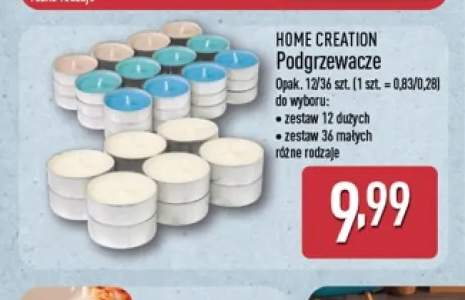 Podgrzewacze zestaw 12 dużych Home Creation +1 wariant