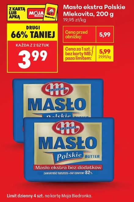 Masło ekstra polskie Mlekovita