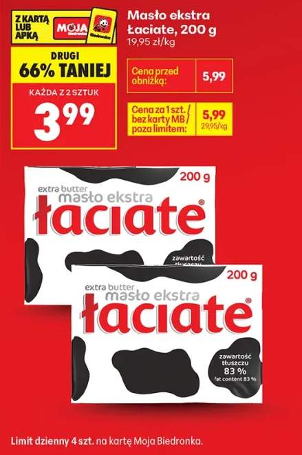 Masło ekstra Łaciate