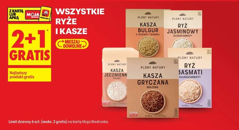 Ryże i kasze +5 wariantów