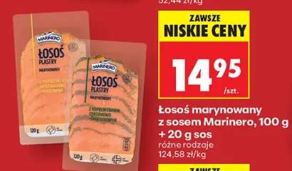 Łosoś marynowany z pieprzem i sosem musztardowo-miodowym Marinero +1 wariant