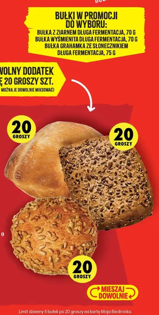 Bułka z ziarnem długa fermentacja +2 warianty