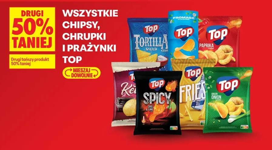 Chipsy, chrupki i prażynki Top +7 wariantów