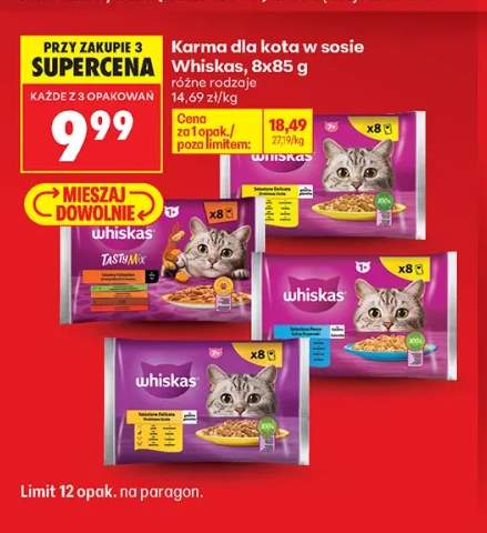 Karma dla kota w sosie Whiskas 8-pak 85 g
